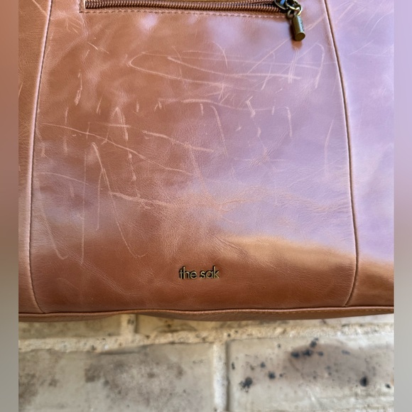 The Sak Melrose Leather Metro Tote, Tobacco Floral - Picture 5 of 15